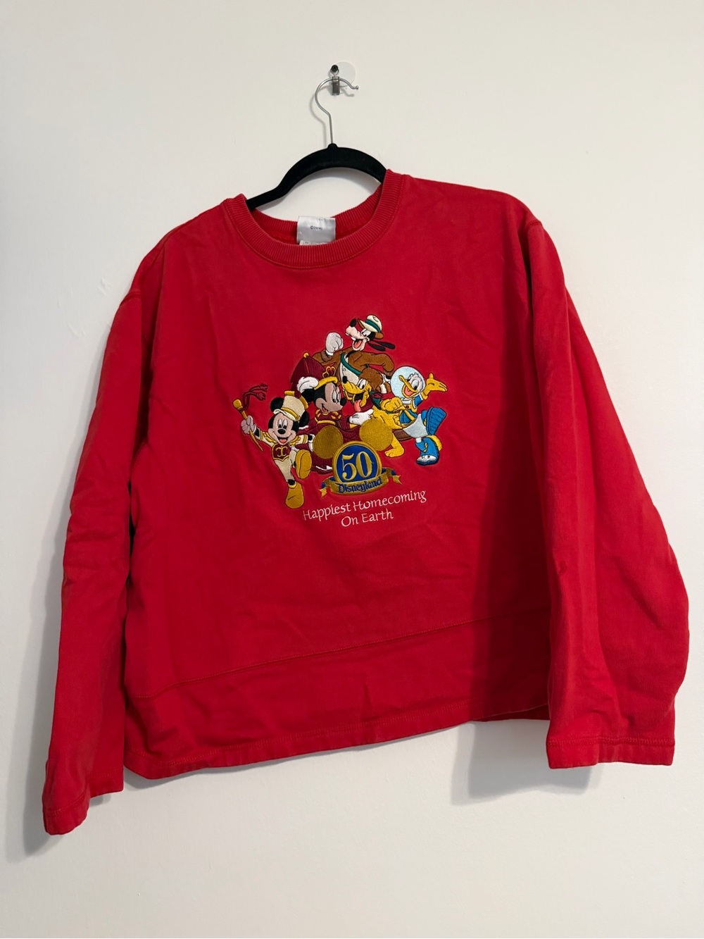Disney Red 50th Anniversary Character Sweatshirt